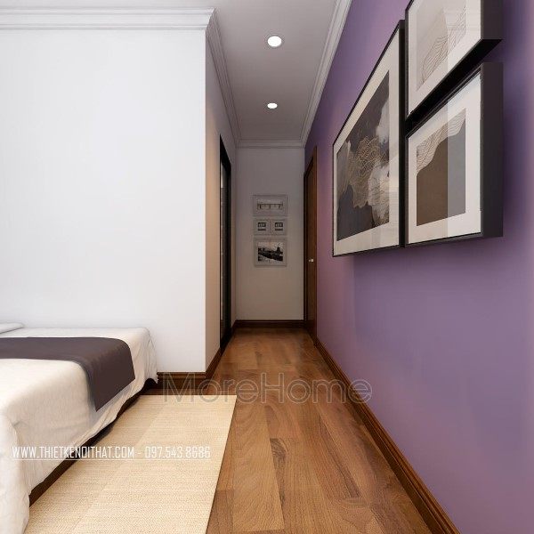 Thiết kế nội thất phòng ngủ con căn hộ Park Hill Premium